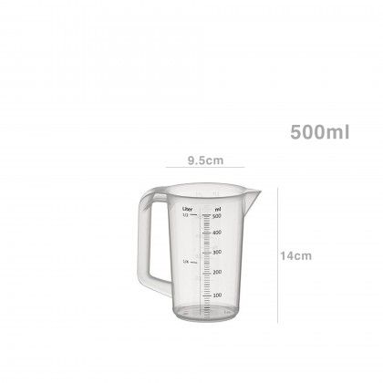 Copo Medidor com Pega Redondo 500ml 9.5X14cm