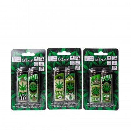 Isqueiro Bolso Gs Leaves Pack 2