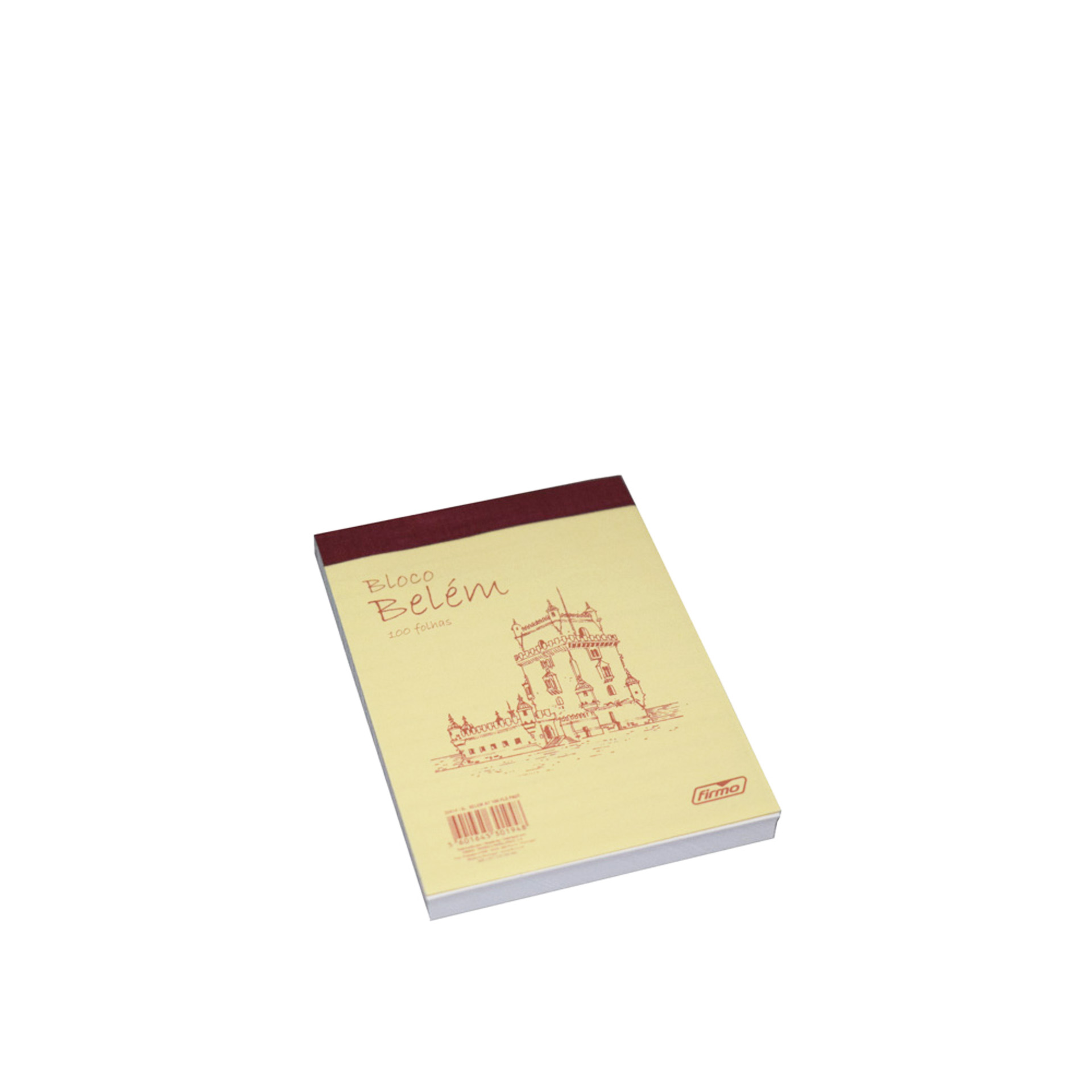 Bloco Apontamentos Belém Pautado A6 100 Folhas