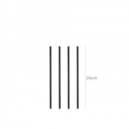Palhinha Direita Papel Preto 0.6X20cm Pack 250