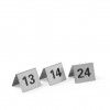 Placa Nmero de Mesa Inox Prateado 13-24 50X35X40cm