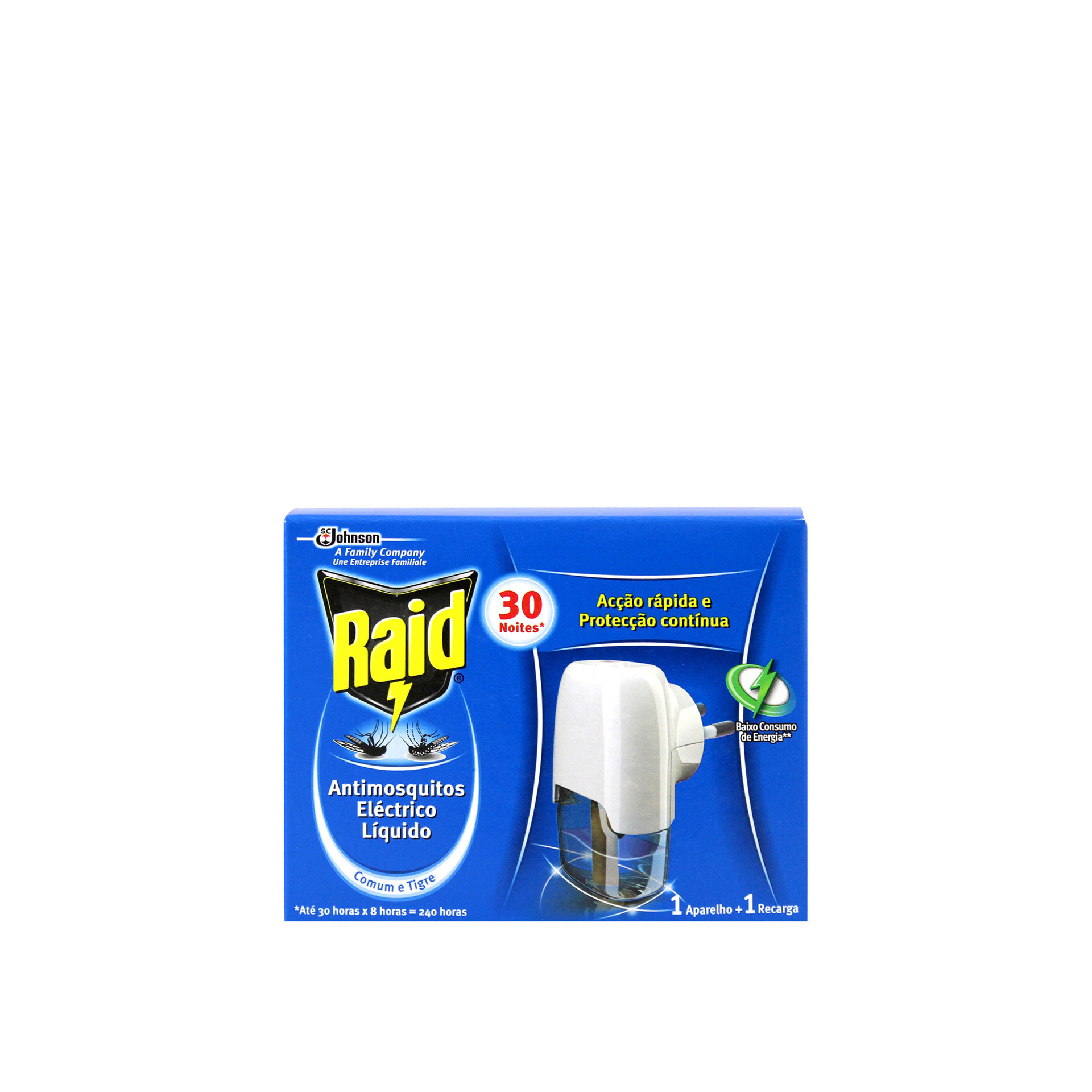 Inseticida Raid Elétrico 30 Noites Aparelho + Recarga 21ml