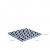 Estrado Plástico Cinza 50X50X2.5cm Estrado Plástico Cinza 50X50X2.5cm