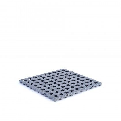 Estrado Plástico Cinza 50X50X2.5cm Estrado Plástico Cinza 50X50X2.5cm