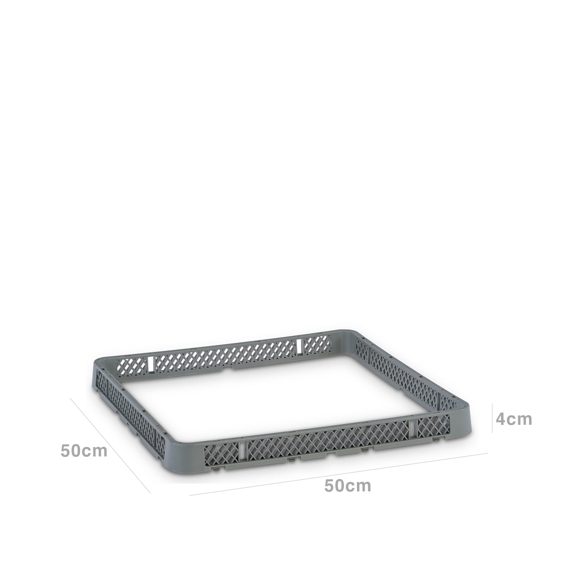 Suplemento Altura Rack Universal Cinzento 50X50X4cm
