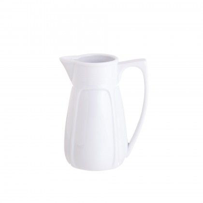 Jarro Porcelana Branco 1000ml 10X18cm