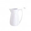 Jarro Porcelana Branco 1000ml 10X18cm