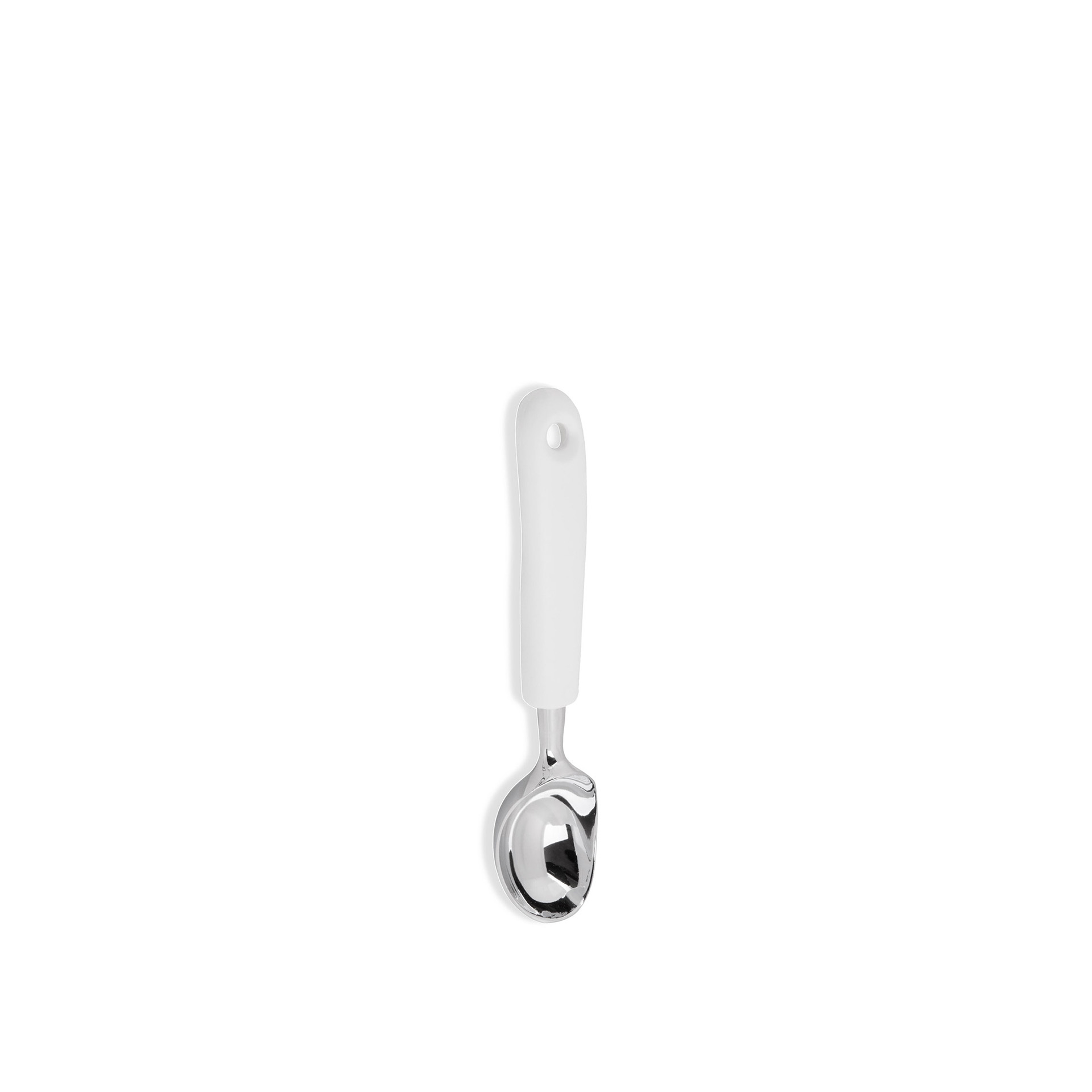 Colher Gelado Inox Classic Branco 21cm