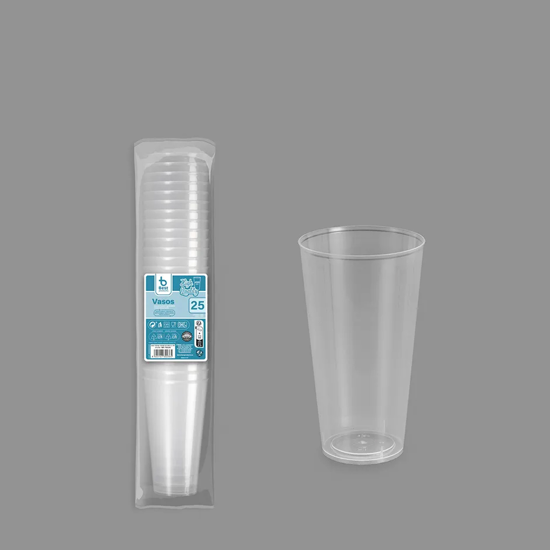 Copo Plástico 450ml Pack 25