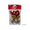 Laço Estrela Metal Vermelho / Ouro / Prata 14mm Pack 6 Laço Estrela Metal Vermelho / Ouro / Prata 14mm Pack 6