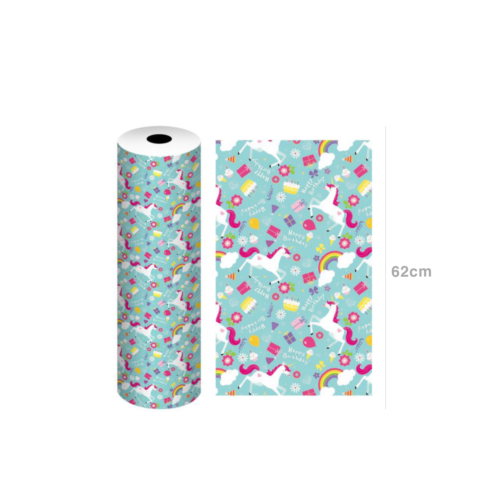 Bobine Papel Embrulho Fantasia Infantil 4.5kg 62cm
