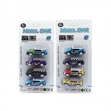 Carro Metal 6.8cm Pack 4