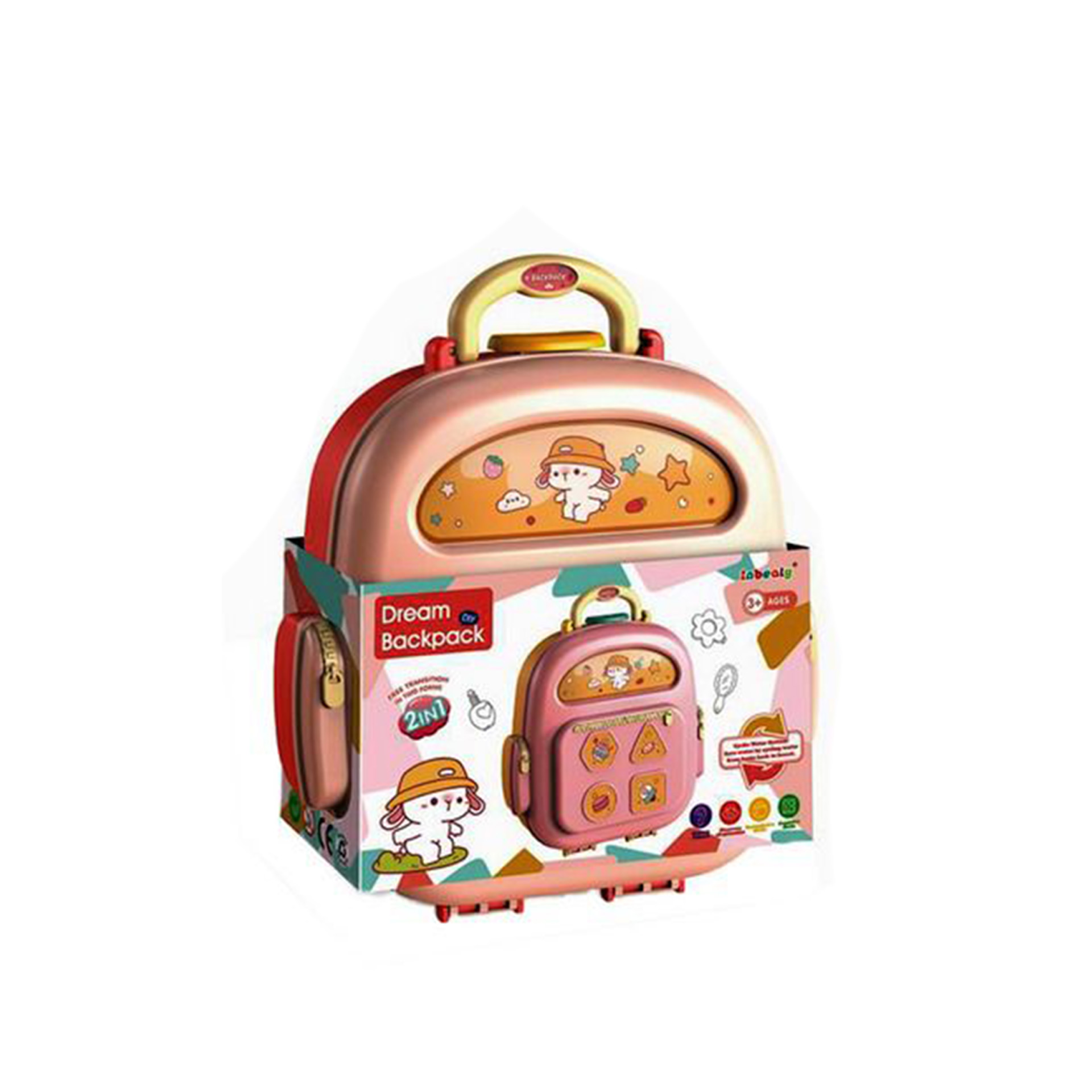 Mochila com Rodas Plasticina 19X8.5X23cm