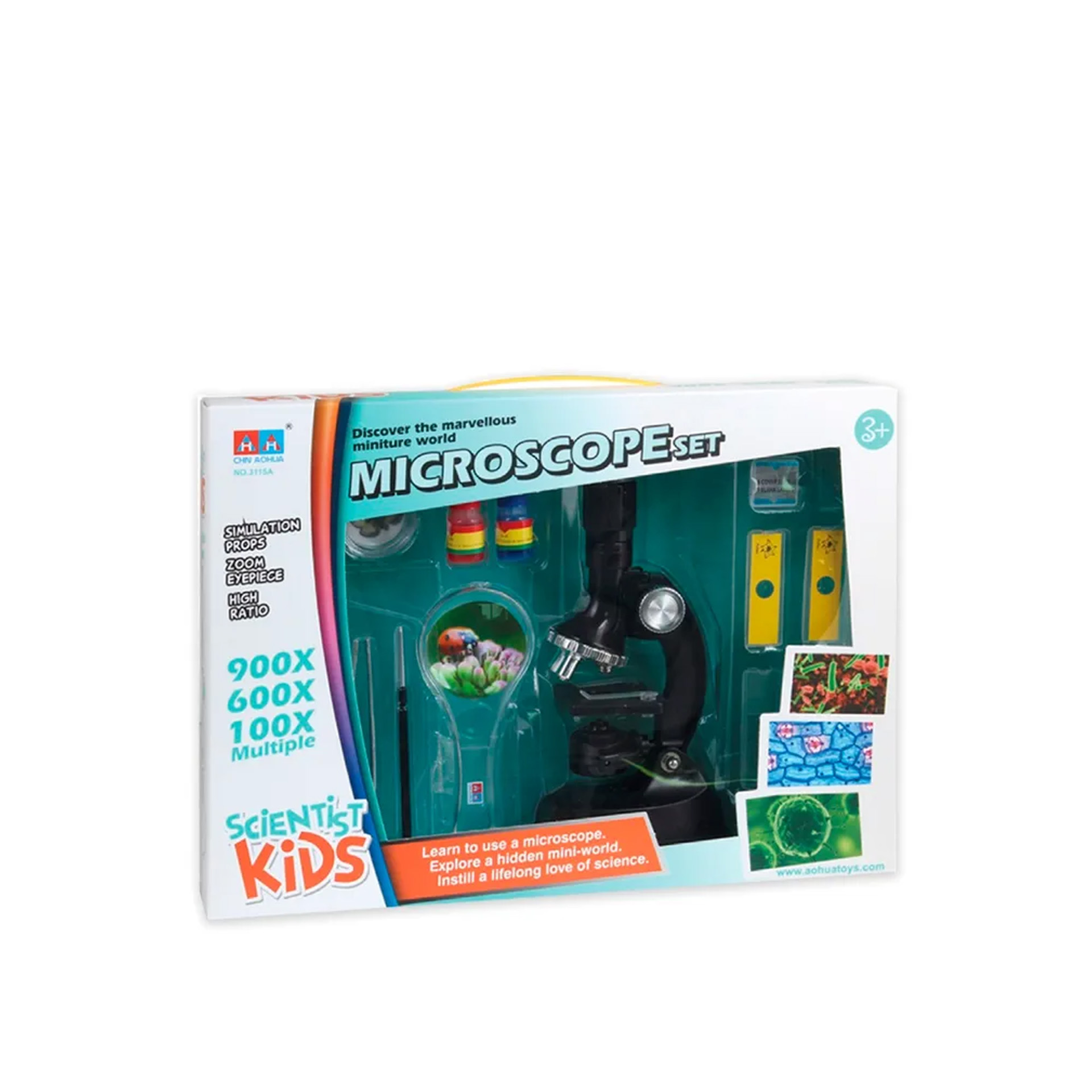 Microscópio com Acessórios 24cm