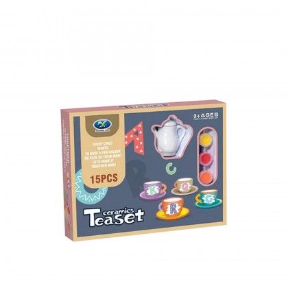 Conjunto Café Cerâmica 15 Peças 25X5X20cm Conjunto Café Cerâmica 15 Peças 25X5X20cm