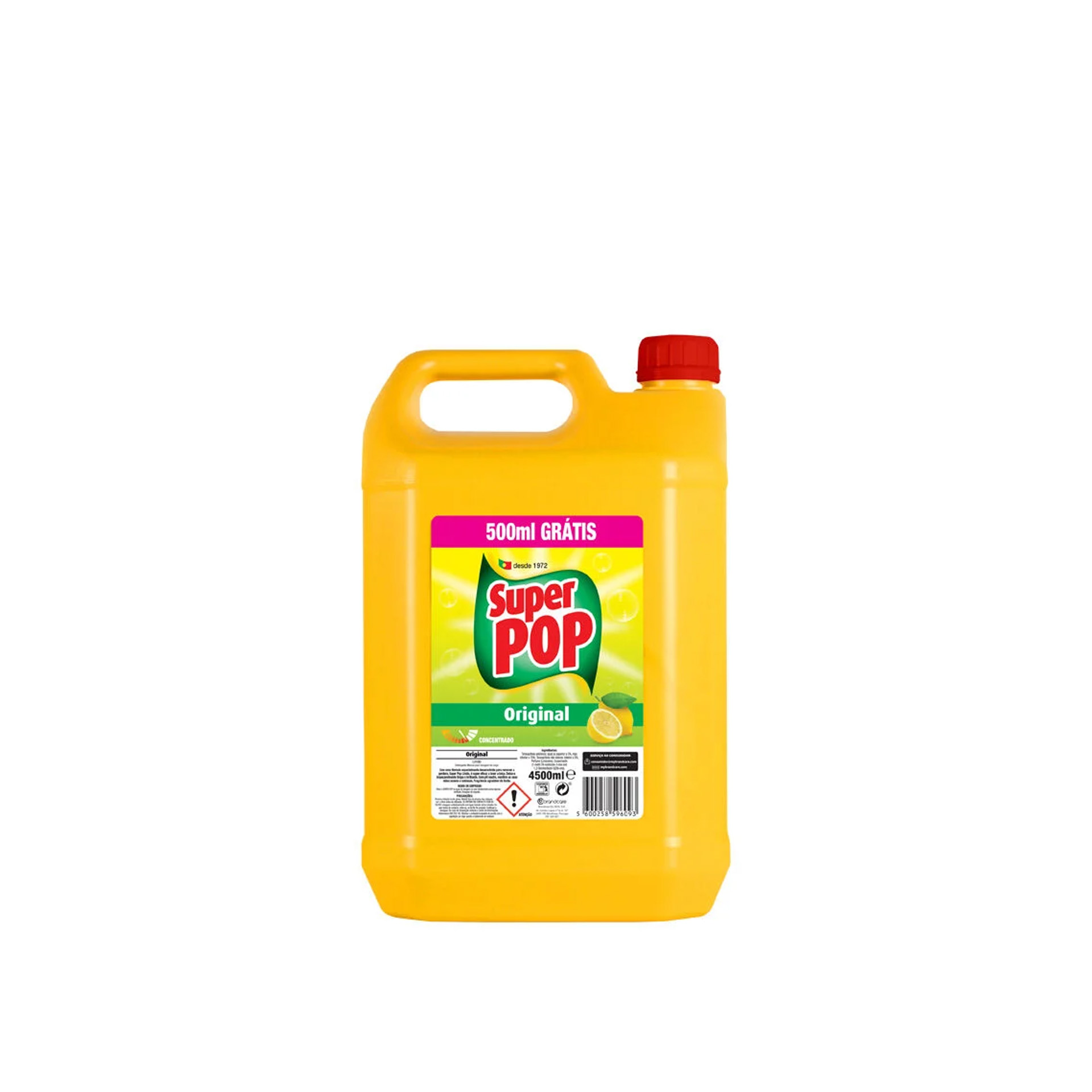 Detergente Loiça Manual Super Pop Limão 4000ml+500ml