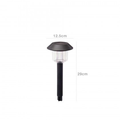 Candeeiro Solar Inox 2V 45MA 12.5X12.5X29cm