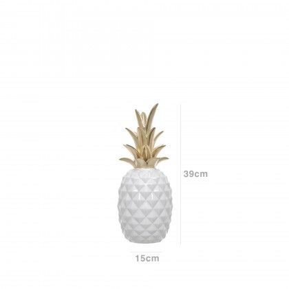 Anans Cermica Branco 15X15X39cm