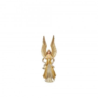 Anjo Natal com Asas Dourado 10.8X8.8X32.6cm