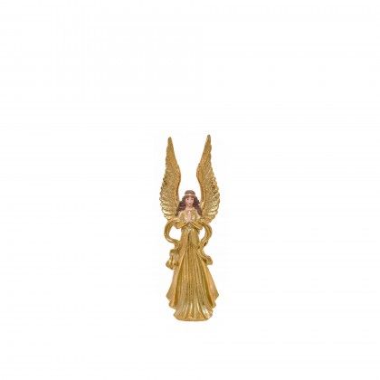 Anjo Natal com Asas Dourado Velho 10.8X8.8X32.6cm