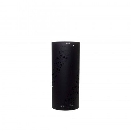 Bengaleiro Metal Furos Preto 20X20X48cm