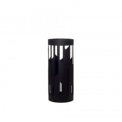 Bengaleiro Metal Riscos Preto 20X20X48cm