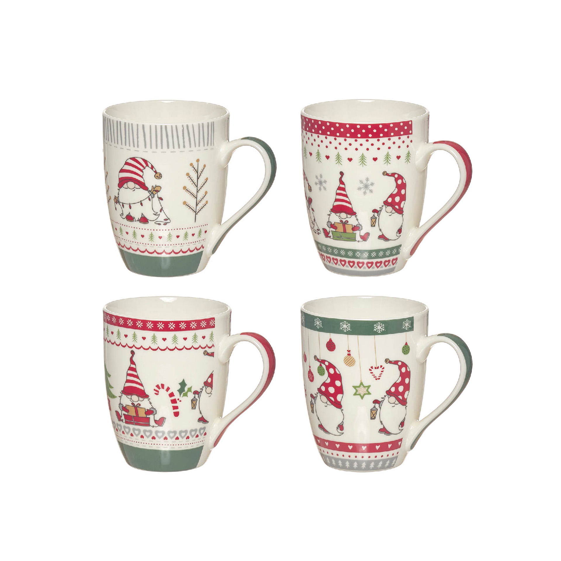 Caneca Natal Porcelana 340ml