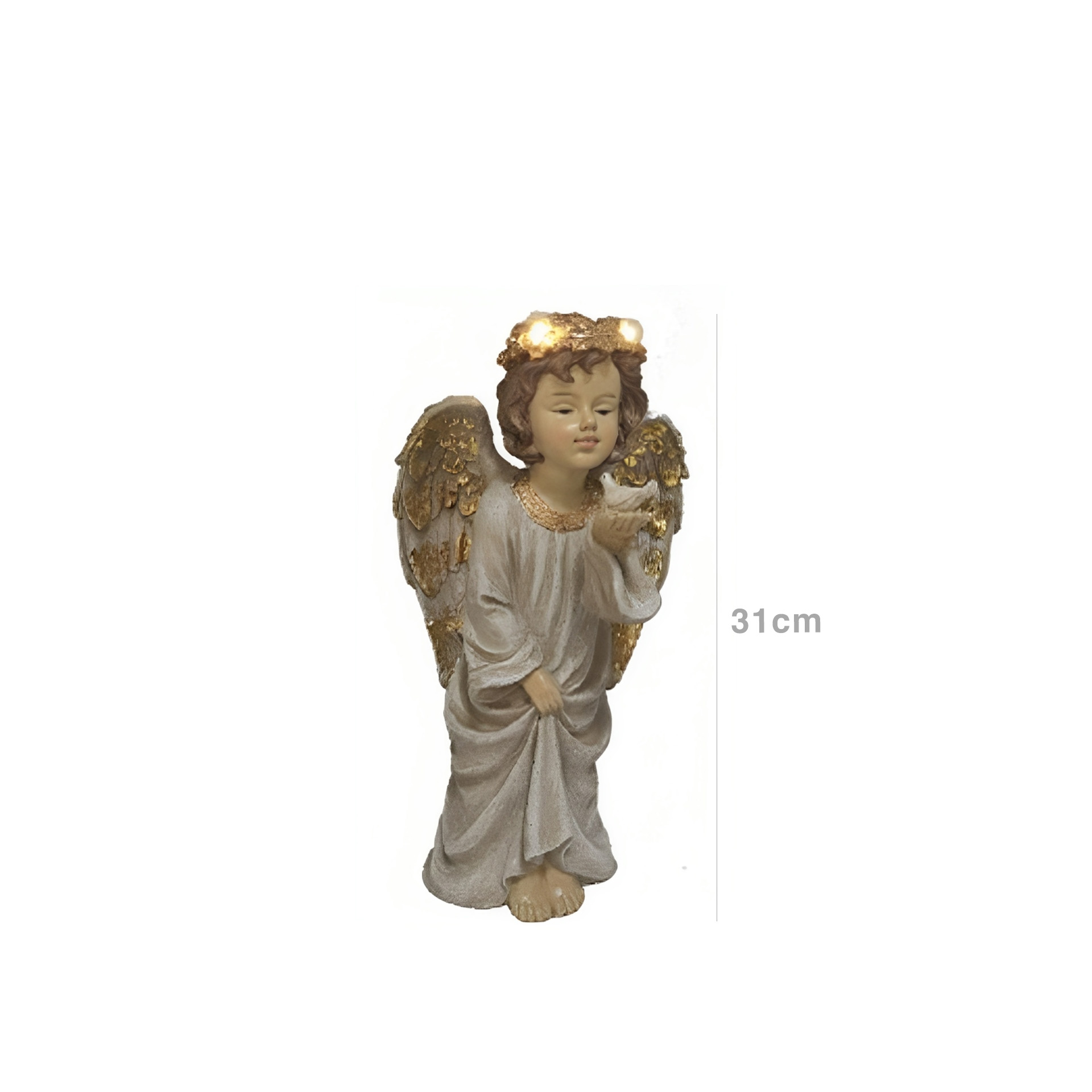 Anjo Natal com Luz 31cm