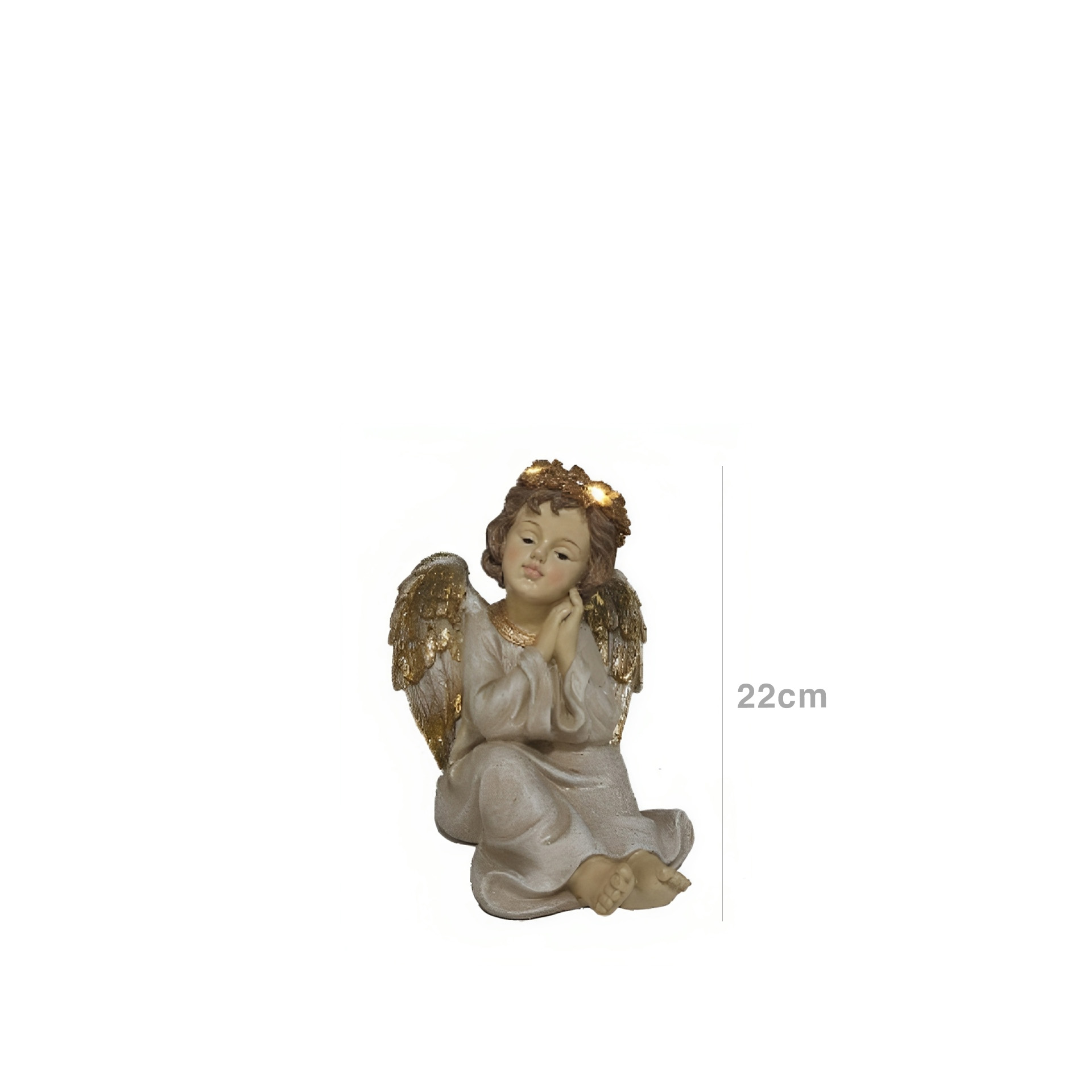 Anjo Natal com Luz 22cm