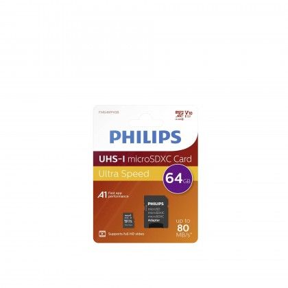 Carto Micro Sd Philips 64gb + Adaptador