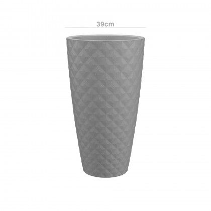 Vaso Havana Tropical Alto �40X70cm 56L Cinza Calc�rio