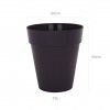 Vaso Capri Alto �50X56cm 70L Antracite