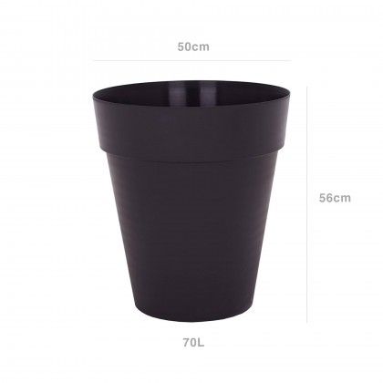 Vaso Capri Alto �50X56cm 70L Antracite
