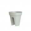 Vaso Capri Varanda 30X30cm 10L Cinza Claro