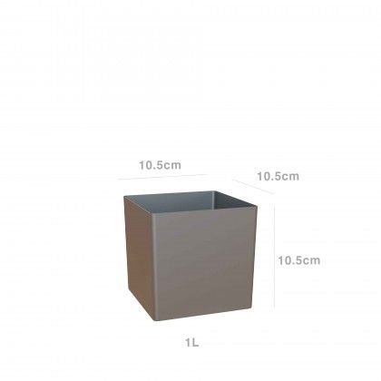 Vaso Oslo 10.5X10.5cm 1L Antracite