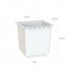 Interior Vaso Pisa 33X33X33cm 20L Branco