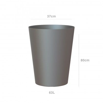 Vaso Porto Alto Ø37X80cm 63L Antracite Vaso Porto Alto Ø37X80cm 63L Antracite