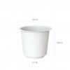 Interior Vaso Santorini 33X35cm 17.5L Branco
