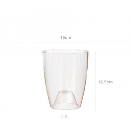 Vaso Fiji Orqudea 15X18.9cm 2.5L Transparente