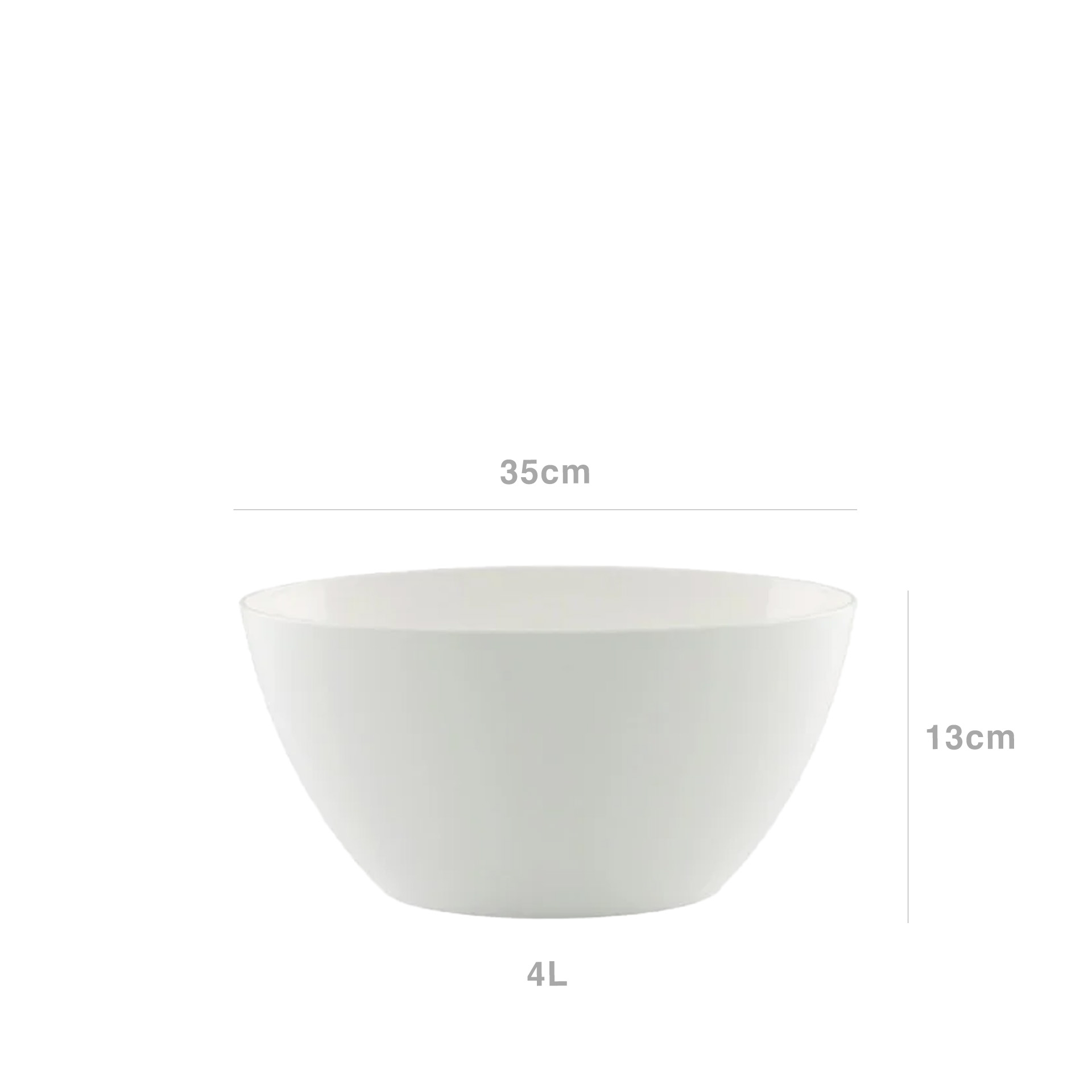 Floreira Bahia 35X17X13cm 4L Branco