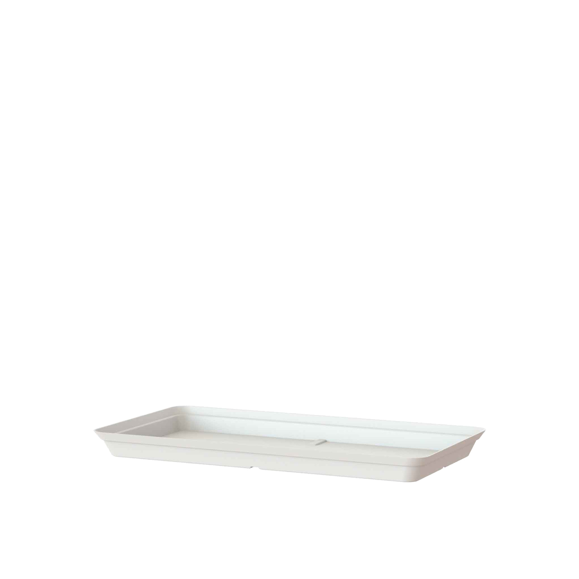 Prato Floreira Capri Xl Retangular 71.5X34X4.5cm Branco