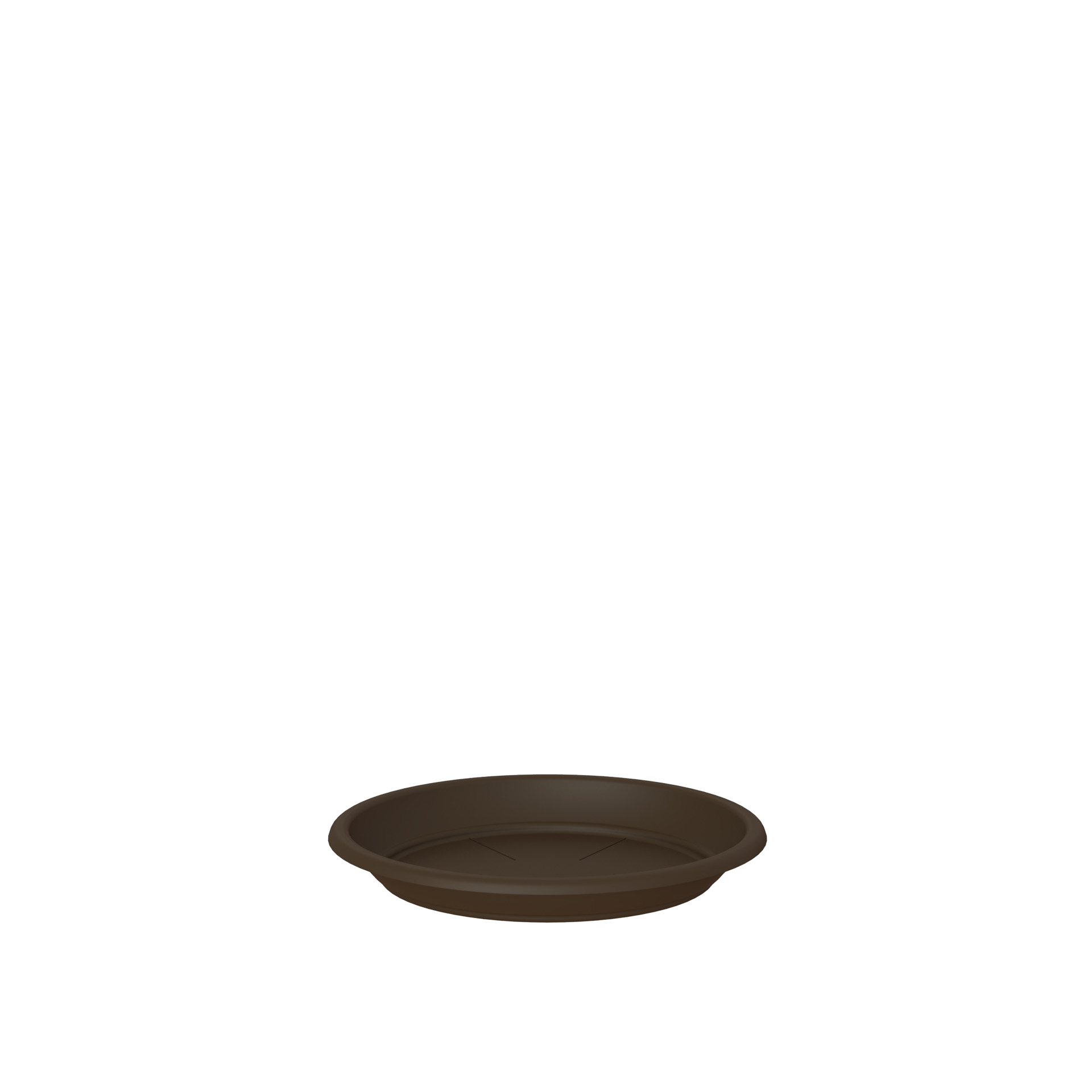 Prato Venezia Redondo 18cm Para Vaso 20cm Bronze