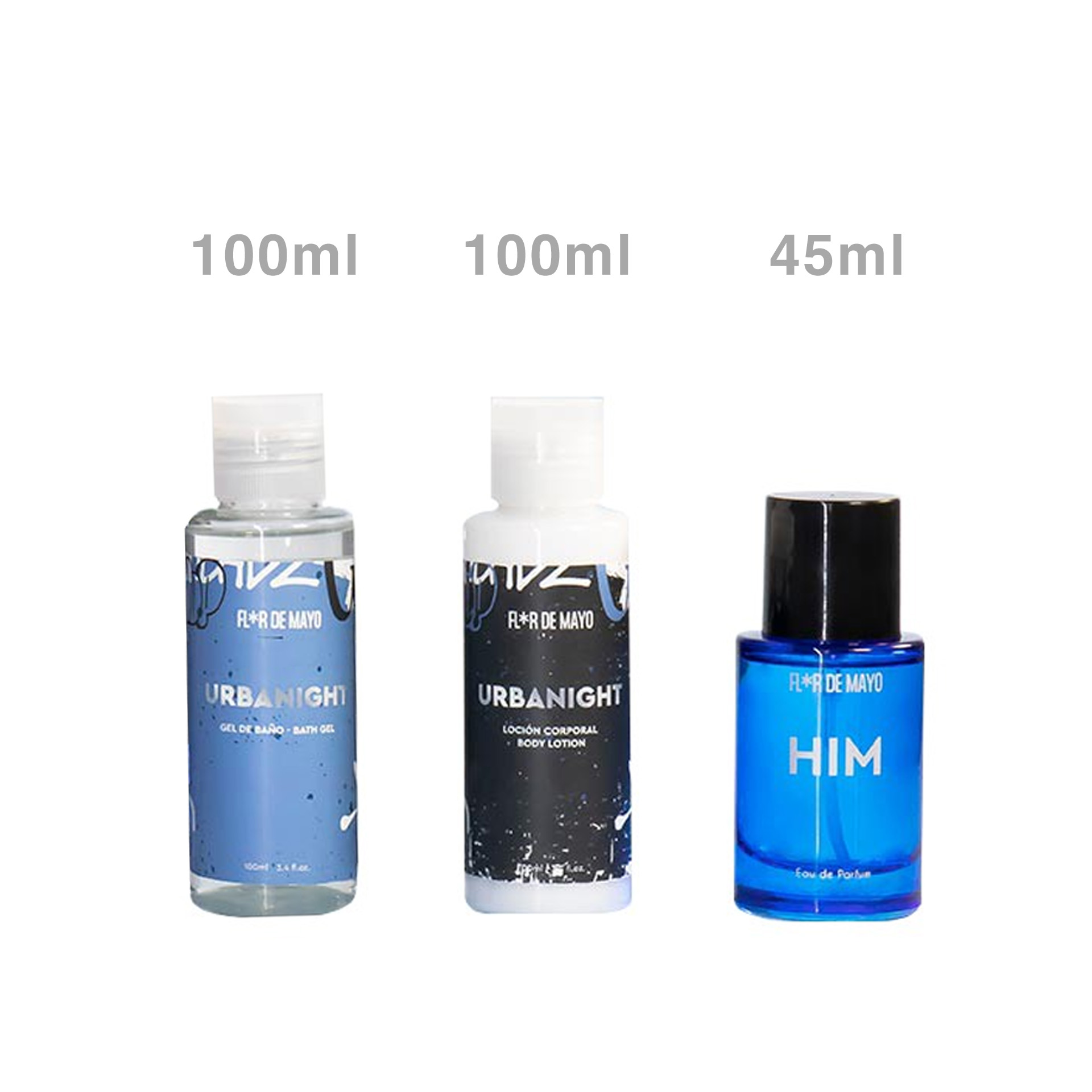 Conjunto Urbanight Gel Banho + Loção + Fragância 45ml