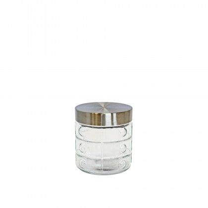 Frasco Hermtico Vidro Tampa Metal 850ml 11X12cm