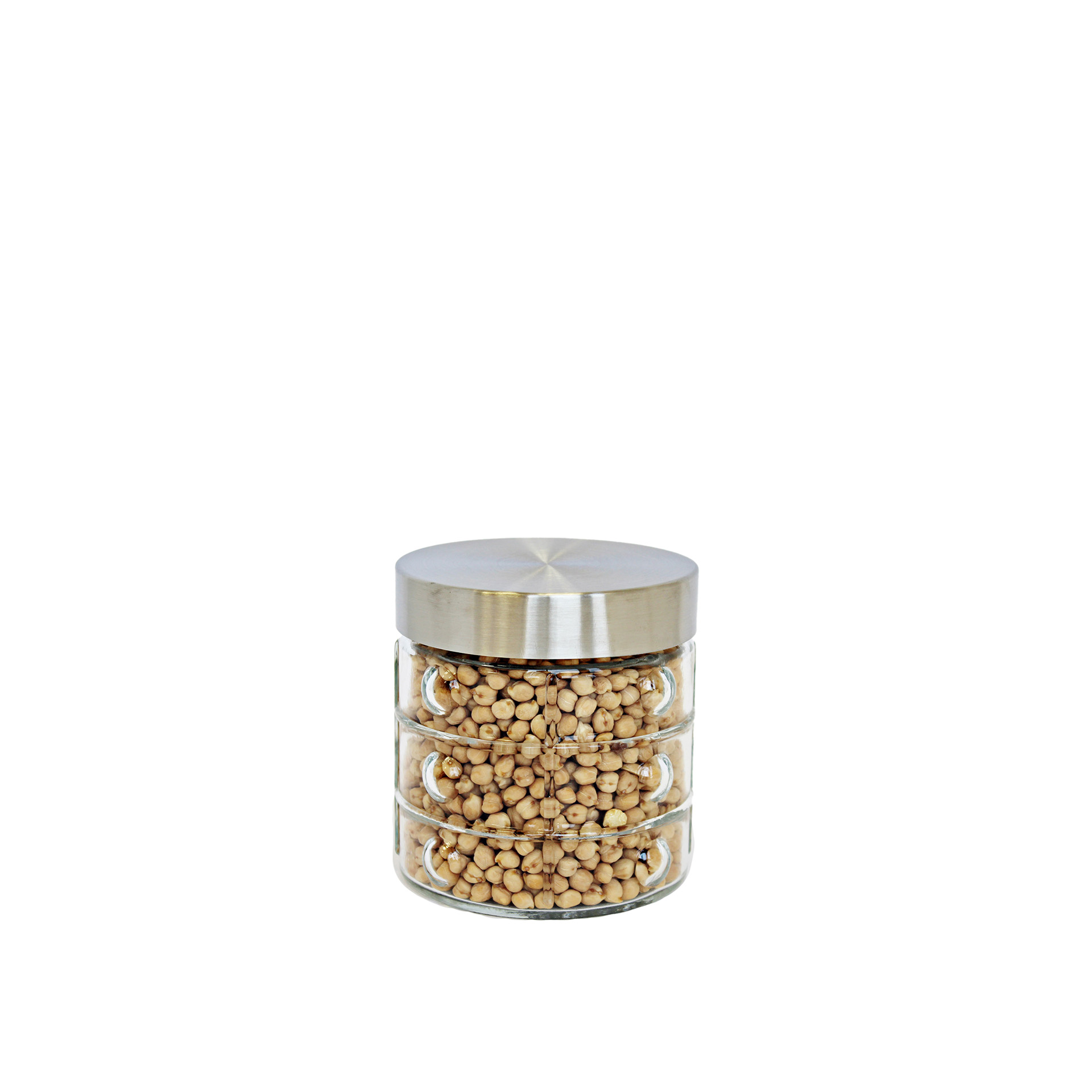 Frasco Hermético Vidro Tampa Metal 850ml 11X12cm