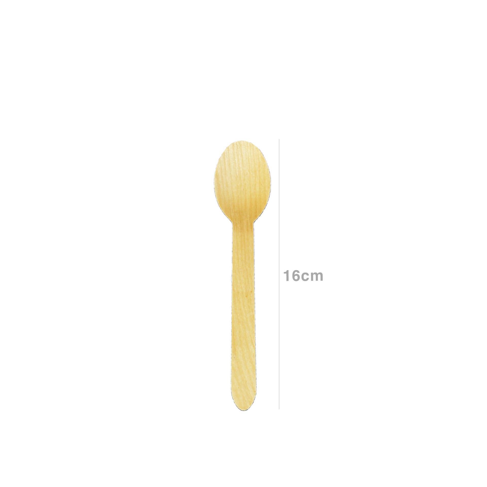 Colher Madeira 16cm Pack 12