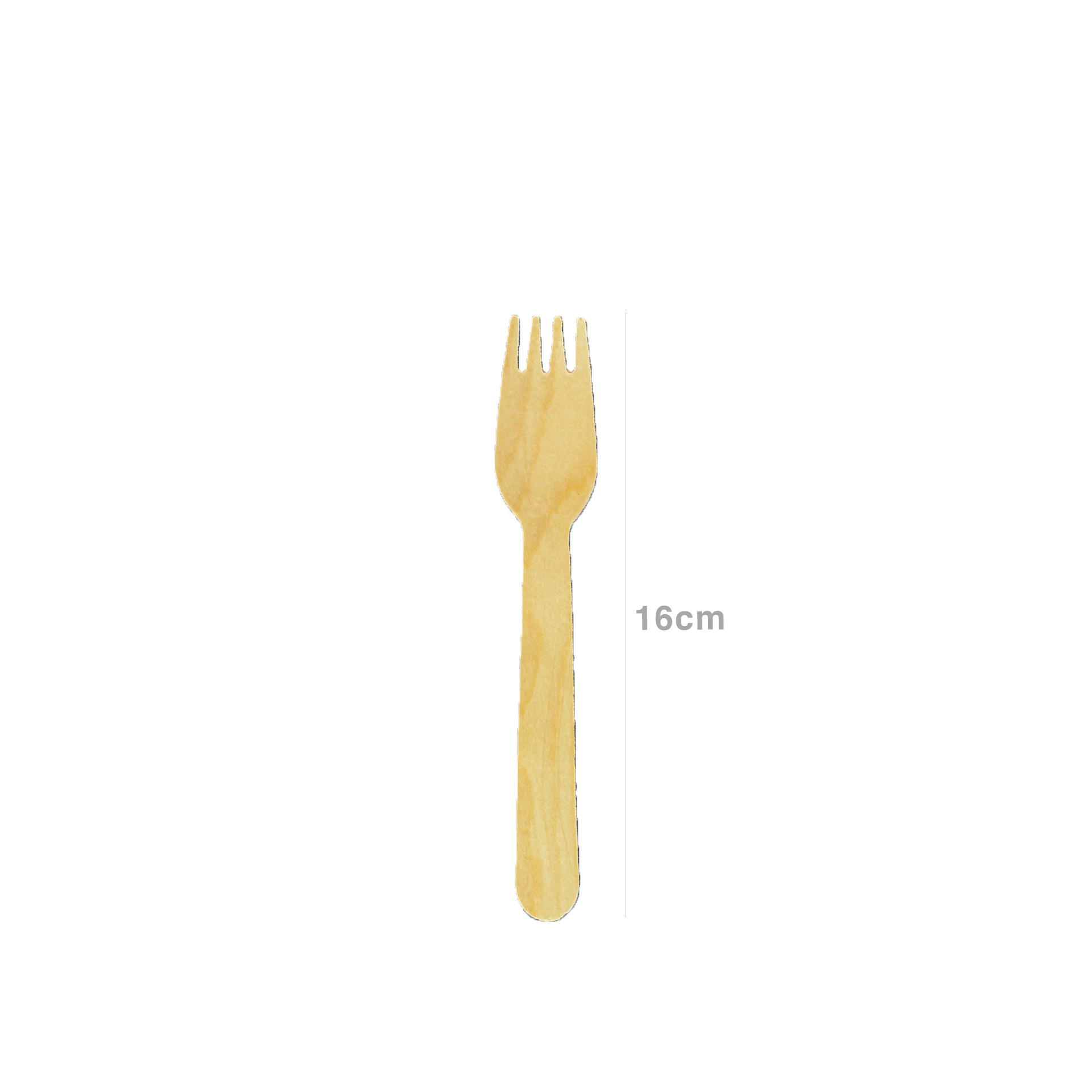 Garfo Madeira 16cm Pack 12