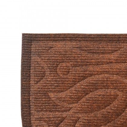Tapete Porta Leno / 40% Borracha Castanho 40X60cm