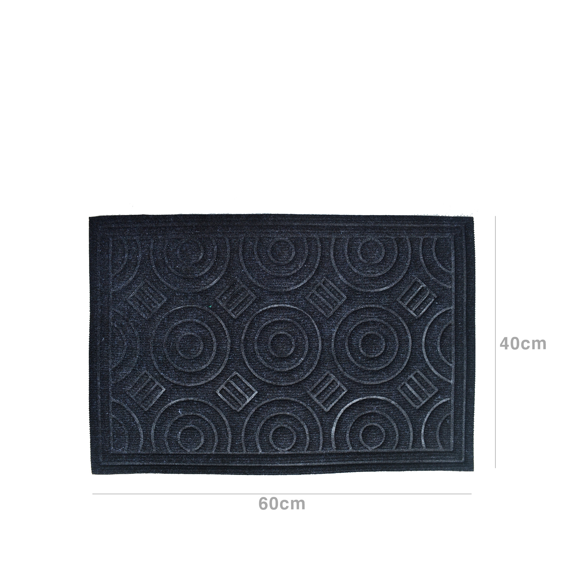 Tapete Porta Leno / 40% Borracha Cinza 40X60cm