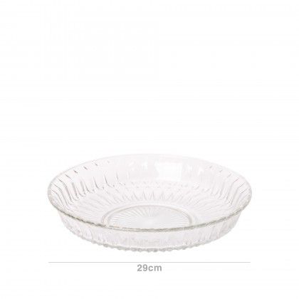 Prato Vidro Diamonds Redondo 29cm